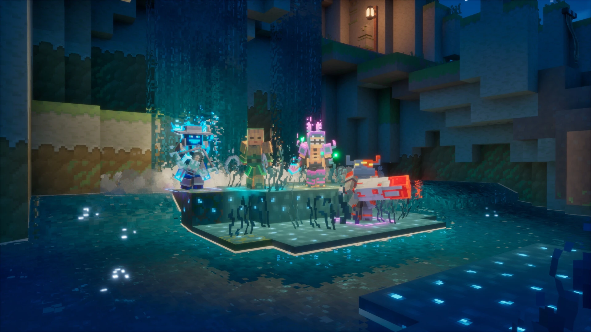 Minecraft Dungeons II prepares its Steam launch with four-player co-op and two connected worlds - Image 1