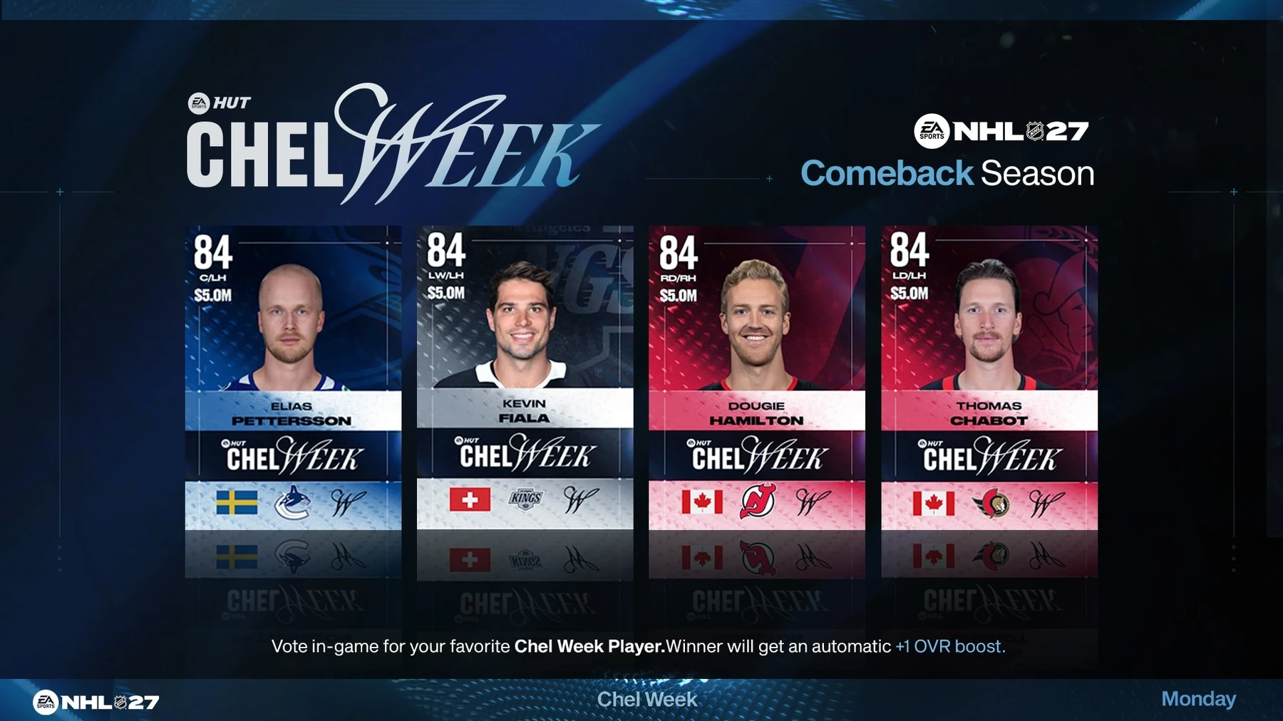 Supporting image for NHL 27 CHEL Week opens Spotlight content before the worldwide launch